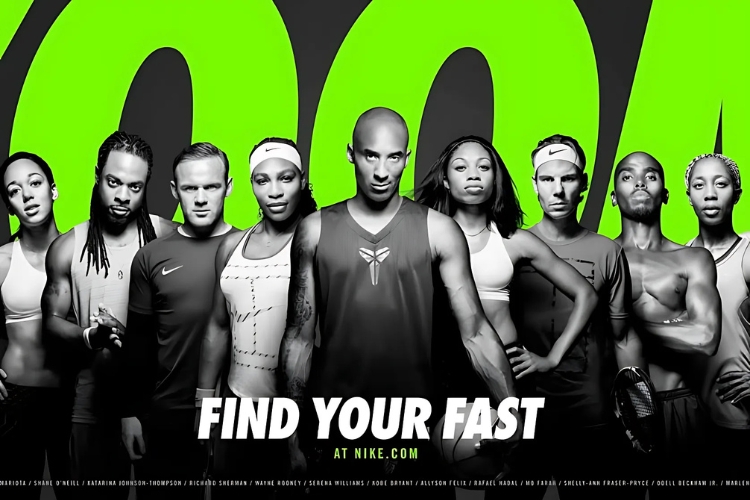 Key visual Chiến dịch Find Your Fast của Nike
