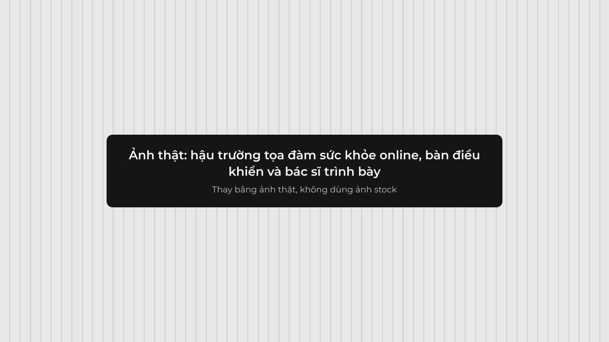 Bàn điều khiển livestream và bác sĩ trình bày trong buổi tọa đàm sức khỏe online